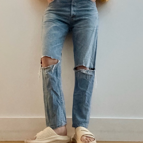 Citizens of Humanity - Liya High Rise Classic Fit Torn Size - 28 - Picture 7 of 17